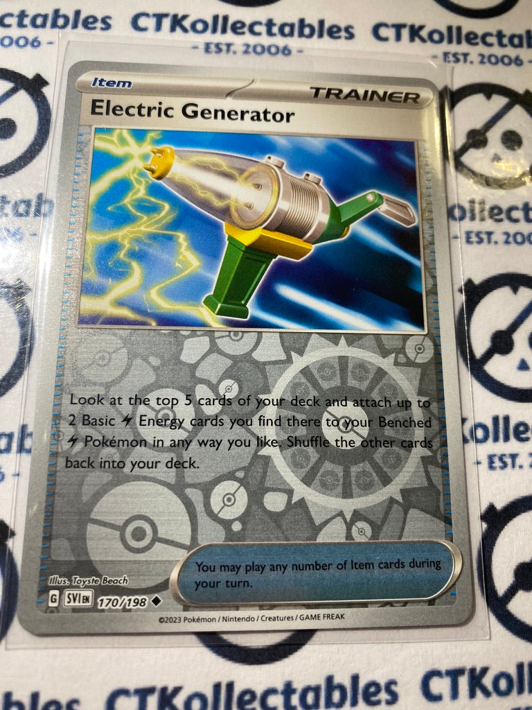 Electric Generator Reverse Holo #170/198 2023 Scarlet & Violet Pokémon TCG