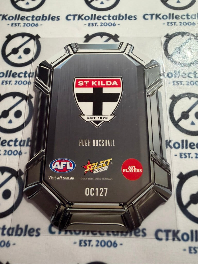 2026 Select AFL Footy Stars Octane Die-Cut Hugh Boxshall OC127 Saints