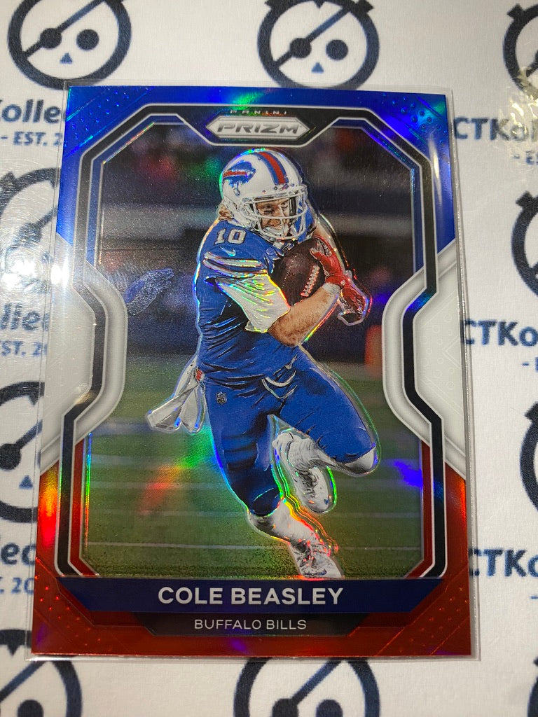 2020 NFL Prizm Cole Beasley Red White & Blue Prizm #5 Bills