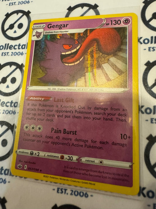 Gengar Holo Rare #057/198 Pokemon Card Chilling Reign