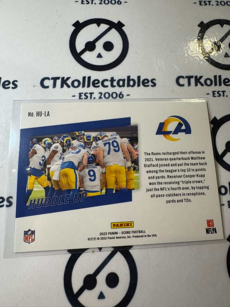 2022 NFL Panini Score Huddle Up #HU-LA 2 Los Angeles Rams
