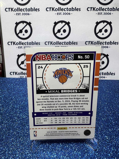 2024-25 Panini NBA HAUNTED HOOPS Slime Parallel #50 Mikal Bridges New York