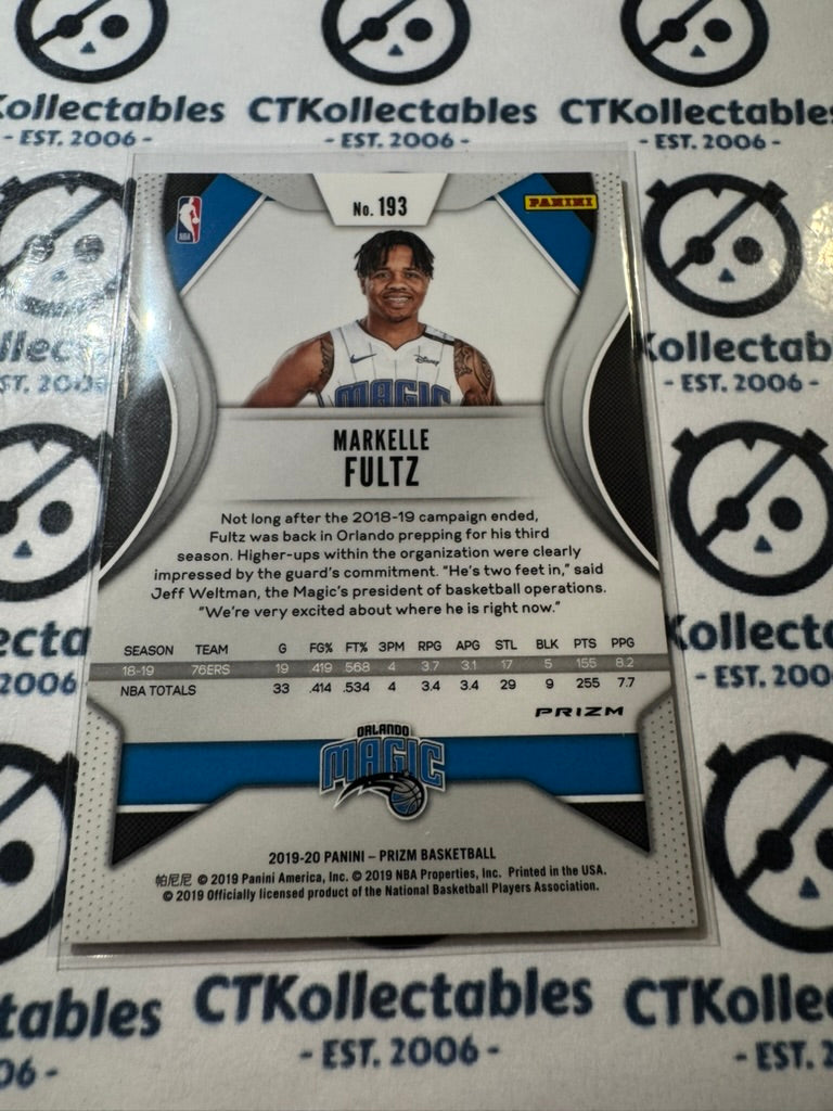 2019-20 NBA Panini Prizm Markelle Fultz Silver Prizm #193 Magic
