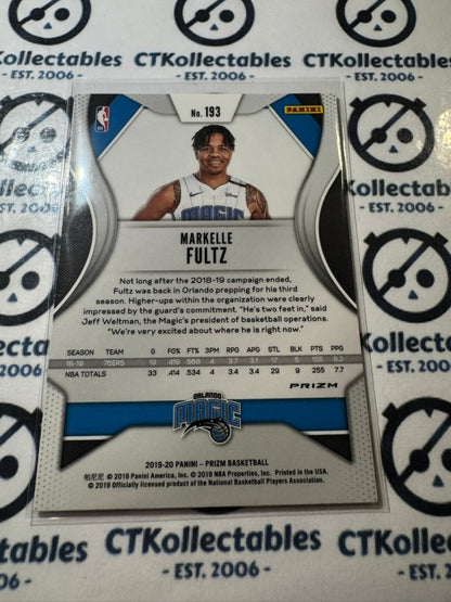 2019-20 NBA Panini Prizm Markelle Fultz Silver Prizm #193 Magic