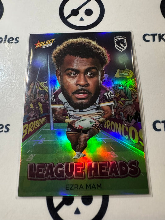 2026 Select NRL League Heroes League Heads #LH4 Ezra Mam Broncos