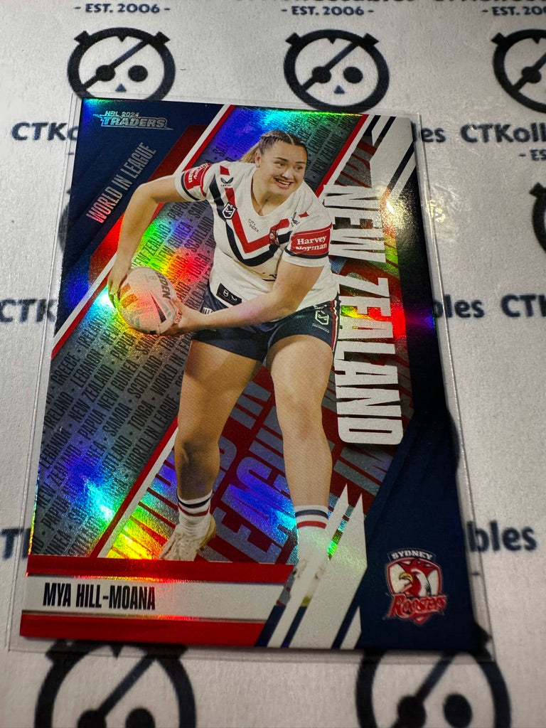 2024 TLA NRL Traders World In League - Mya hill-Moana WL48/54 Roosters