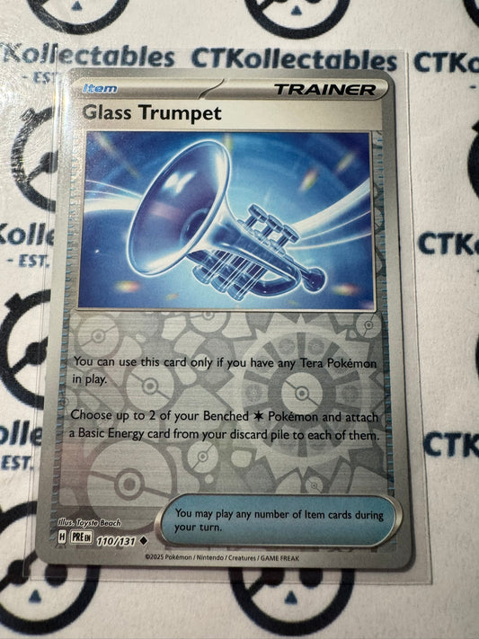 Glass Trumpet Reverse Holo #110/131 Prismatic Evolutions Pokemon Card