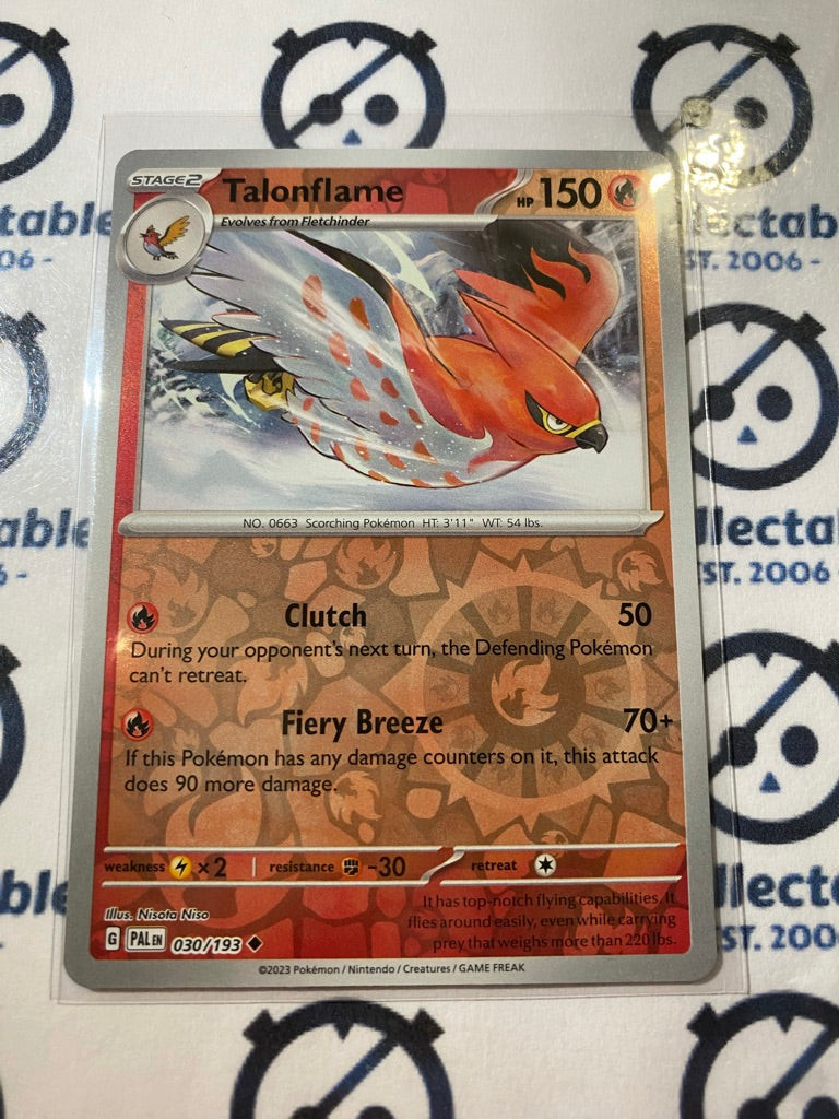 Talonflame Reverse Holo #030/193 2023 Paldea Evolved Pokemon Card