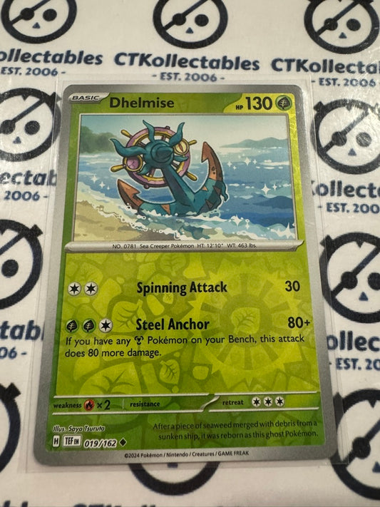 Dhelmise Reverse Holo Scarlet & Violet Temporal Forces # 019/162 Pokemon