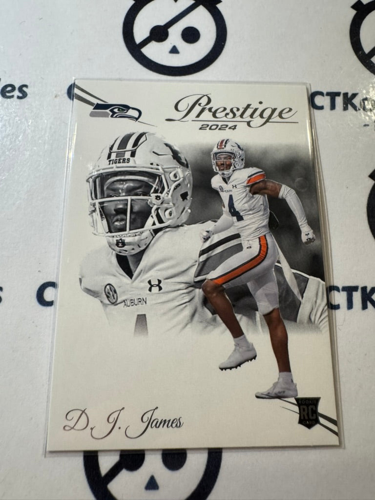 2024 NFL Prestige Rookie Card #377 D.J. James Seattle Seahawks