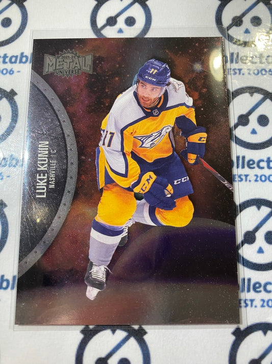 2021/22 Skybox NHL Metal Universe Base Luke Kunin #114 Predators Alt Jsy