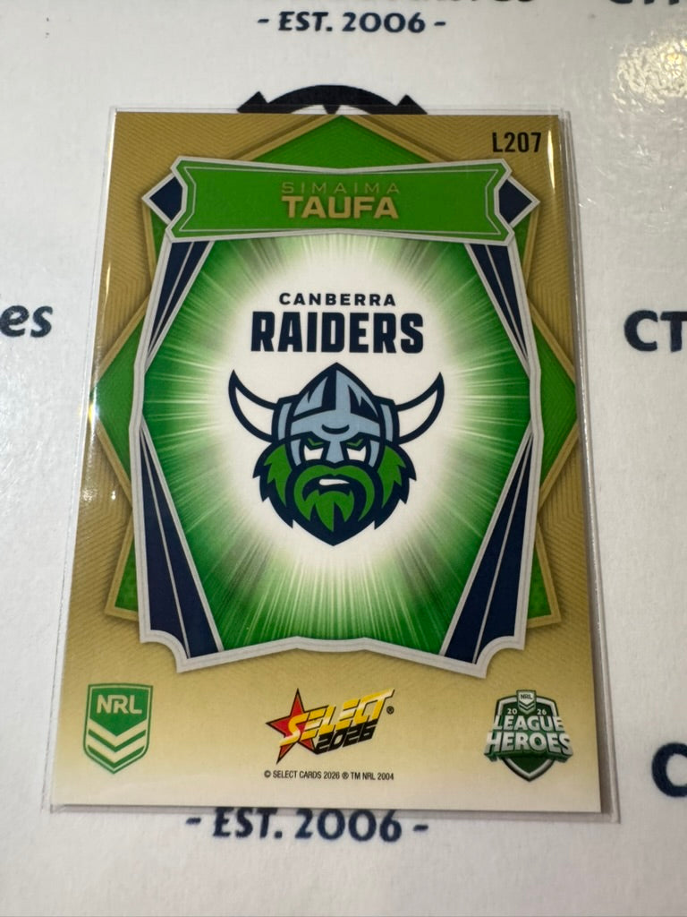 2026 Select NRL League Heroes Luminous Base #L207 Simaima Taufa NRLW
