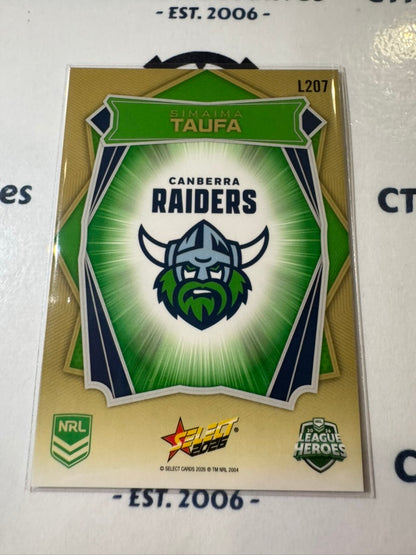 2026 Select NRL League Heroes Luminous Base #L207 Simaima Taufa NRLW