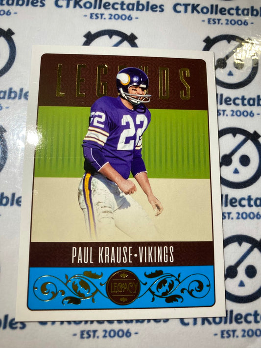 2023 NFL Panini Legacy Legends Paul Krause #137 vikings