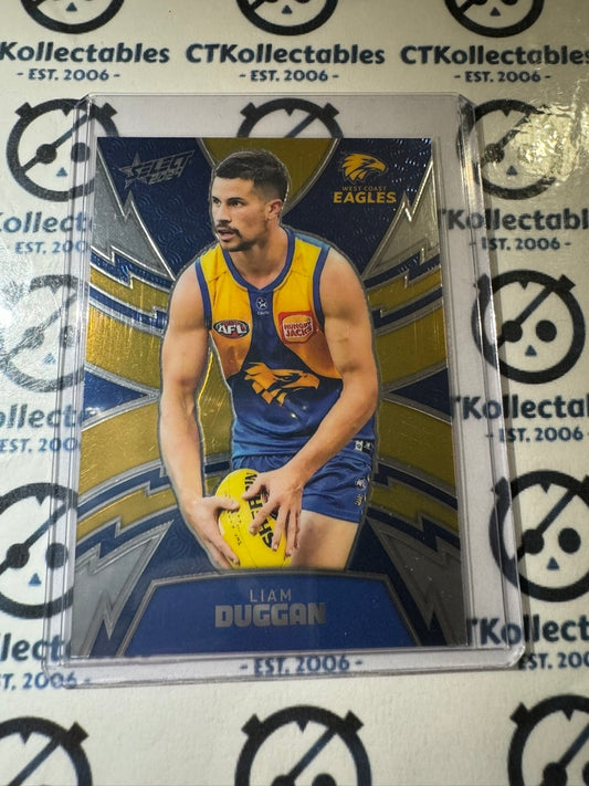 2024 AFL Footy Stars Thunderbolt LT357 Liam Duggan #133/599 Eagles