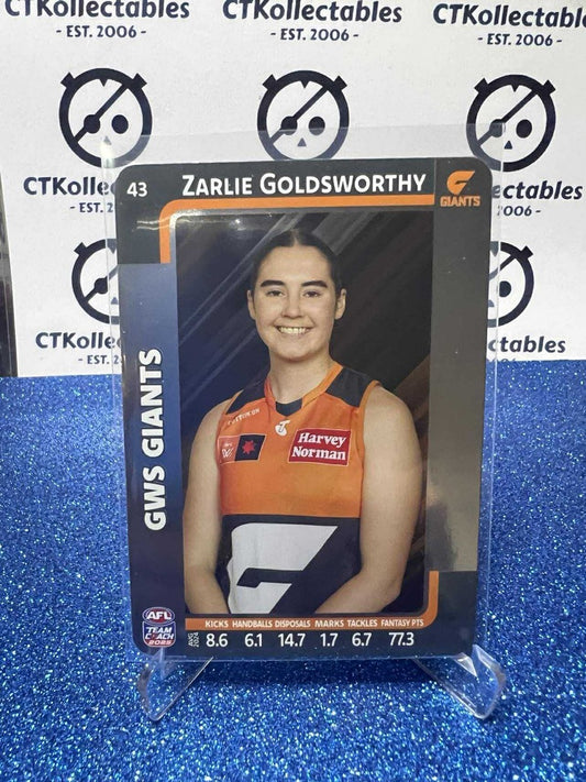 2025 AFLW Teamcoach Silver #43 Zarlie Goldsworthy Giants