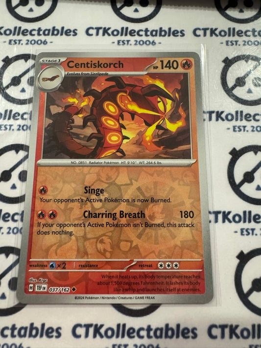 Centiskorch Reverse Holo Scarlet & Violet Temporal Forces # 037/162 Pokemon