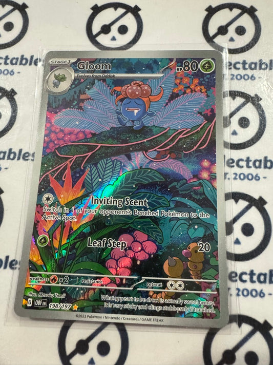 Gloom Illustration Rare #198/197 Obsidian Flames Pokemon Card