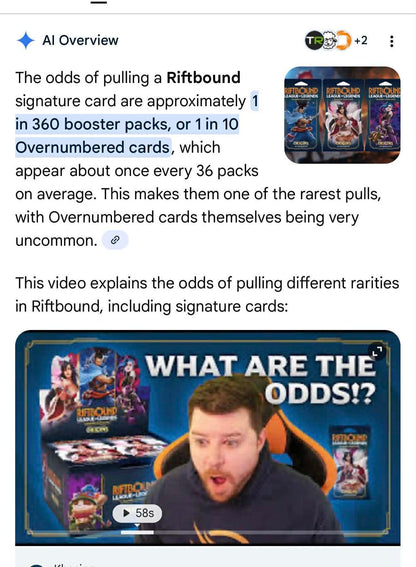 2025 RIFTBOUND LEAGUE OF LEGENDS DAUGHTER OF THE VOID # 299*/298 FOIL SIGNATURE  TRADING GAME CARD