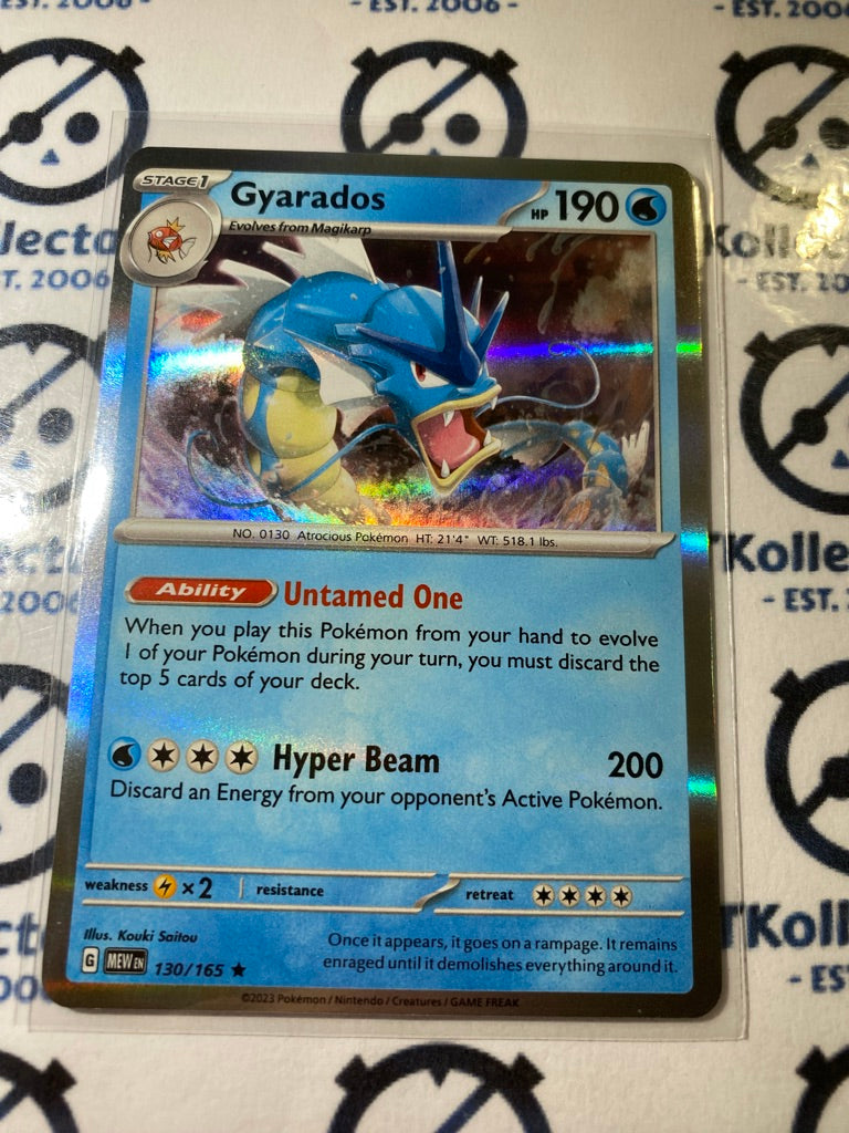 Gyarados Holo Rare #130/165 Scarlet & Violet 151 Pokemon Card