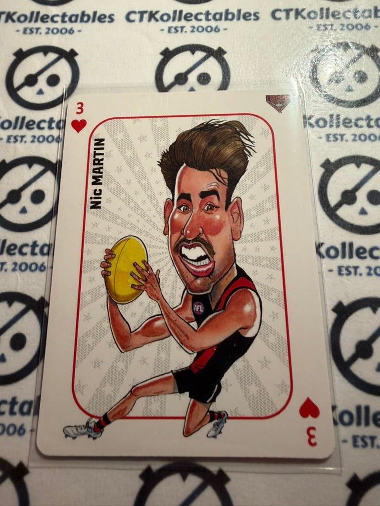 2026 Teamcoach AFL Wildcard Playing Cards Nic Martin Bombers