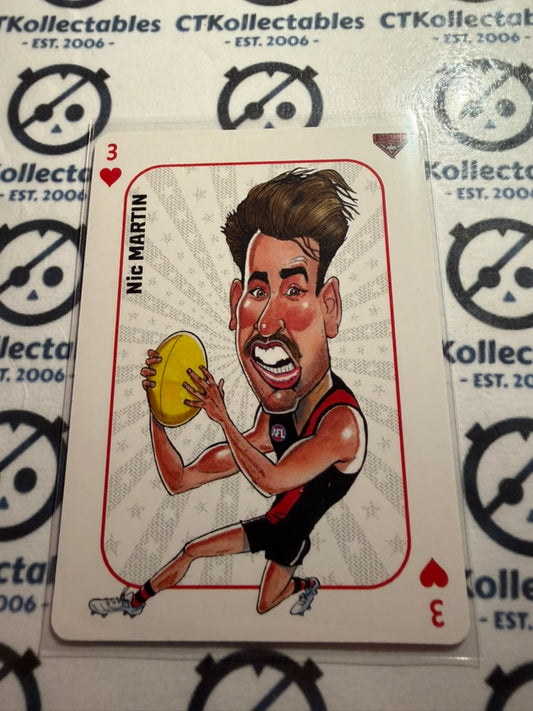 2026 Teamcoach AFL Wildcard Playing Cards Nic Martin Bombers
