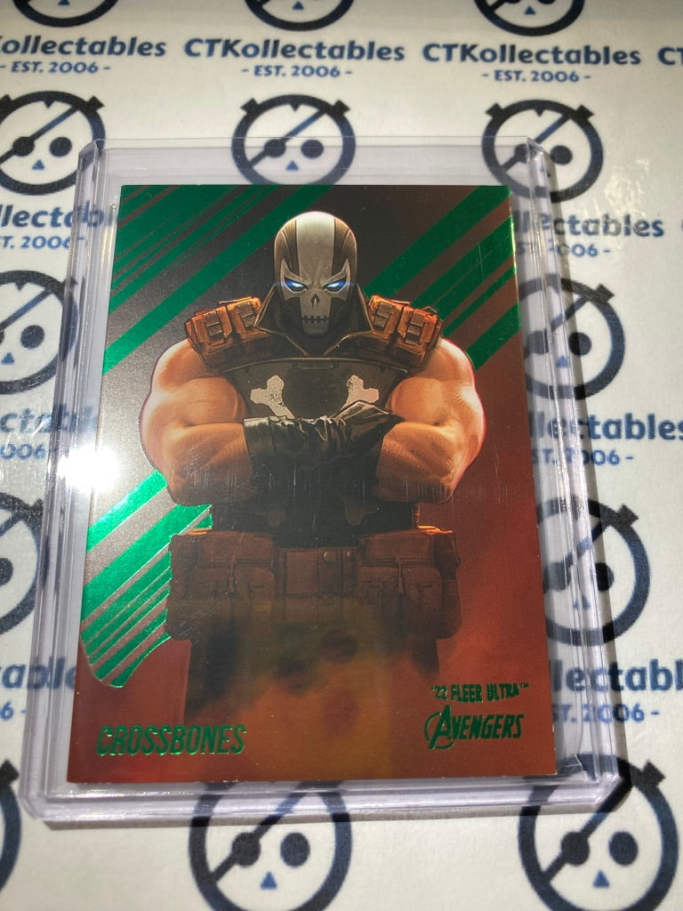 2022 Fleer Ultra Avengers Crossbones Green Foil Parallel #19 Avengers