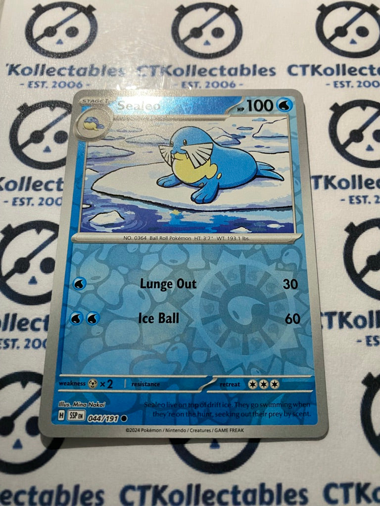 Sealeo Reverse Holo #044/191 Surging Sparks Pokémon TCG 2024