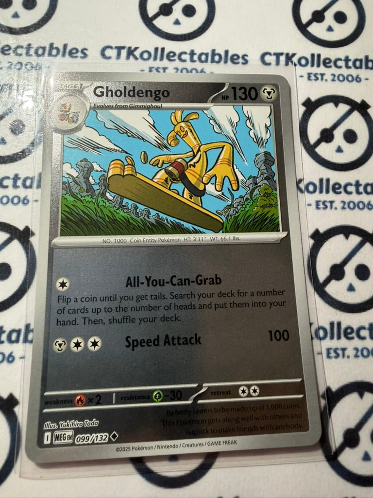 Gholdengo Reverse Holo Mega Evolution #099/132 Pokemon
