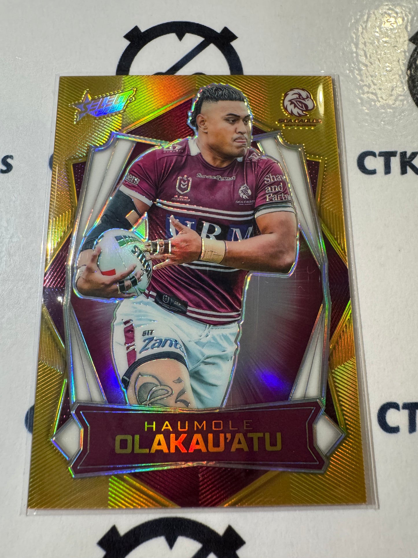 2026 Select NRL League Heroes Luminous Base #L79 Haumole Olakau'atu Sea Eagles