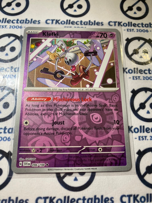 Klefki Reverse Holo #096/198 2023 Scarlet & Violet Pokémon TCG