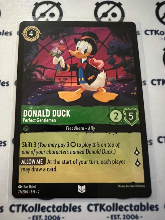 2024 Disney Lorcana Floodborn Non-Foil #77 Donald Duck, Perfect Gentleman