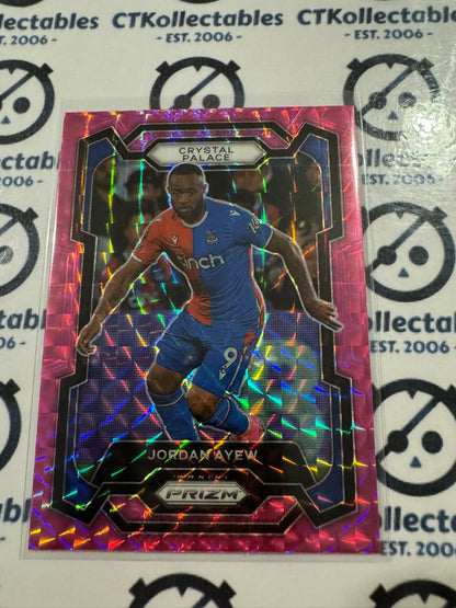 2023-24 Prizm Premier League Soccer Jordan Ayew #180 Pink Mosaic Prizm