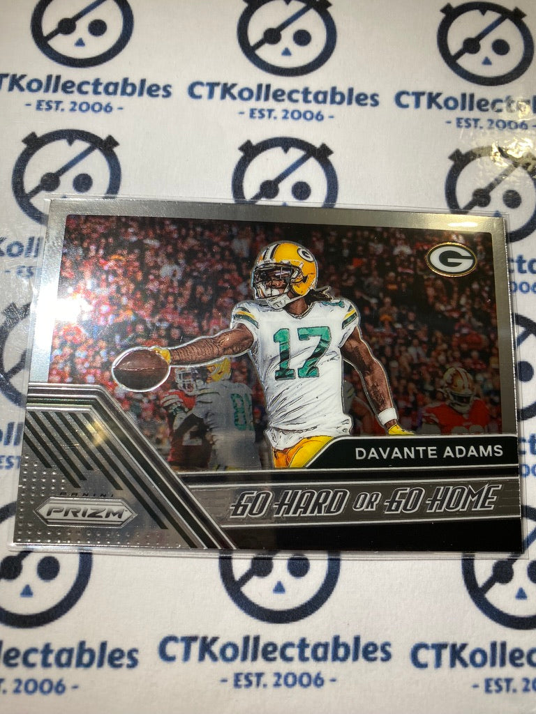 2020 NFL Prizm Davante Adams Go hard Go Home #8 Packers