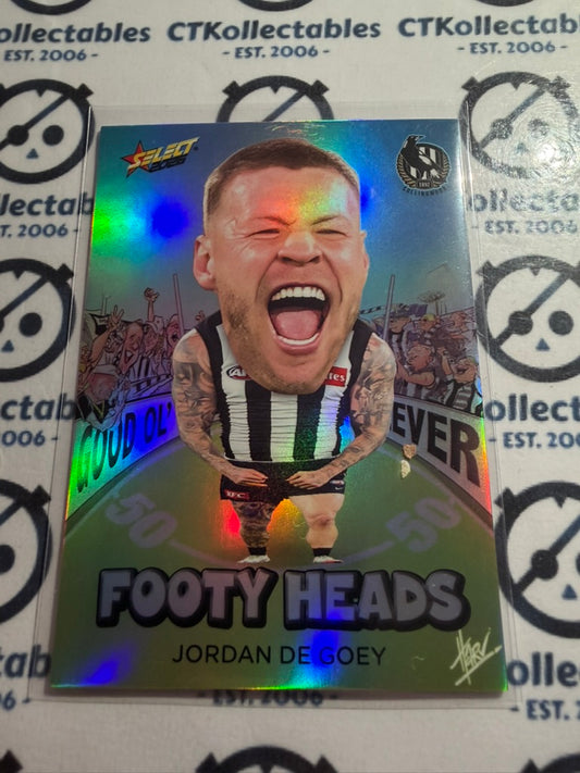2026 Select AFL Footy Stars Footy Heads Jordan De Goey Magpies