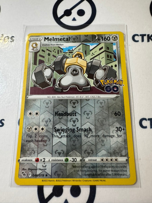 Melmetal #046/078 Reverse Holo -Pokemon Go ! Pokemon Card