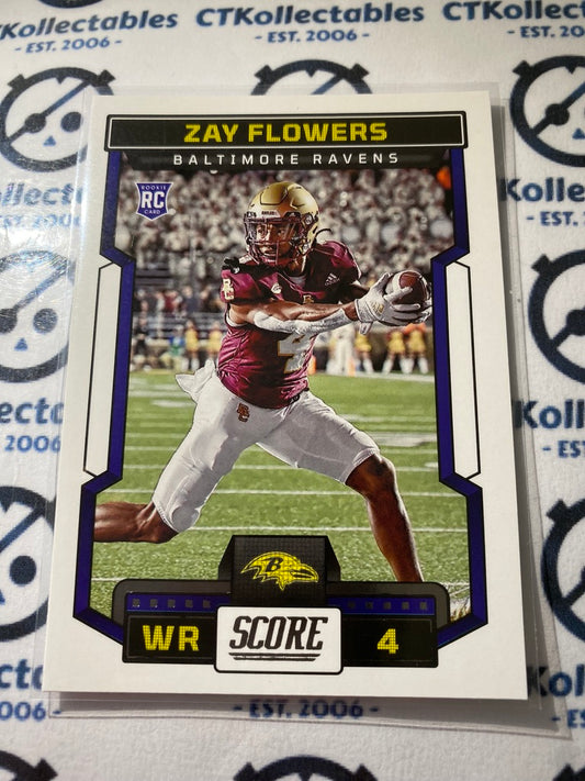2023 NFL Panini Score #351 Zay Flowers - Baltimore Ravens