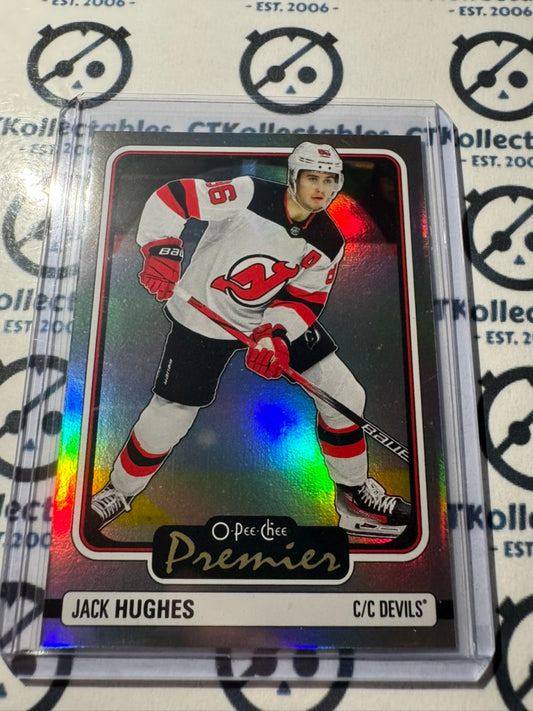 2024-25 O-Pee-Chee Hockey Premier P-59 Jack Hughes, New Jersey Devils