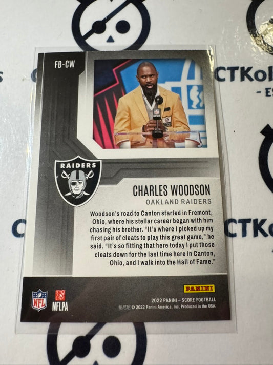 2022 NFL Panini Score First Ballot #FB-CW  Charles Woodson Raiders