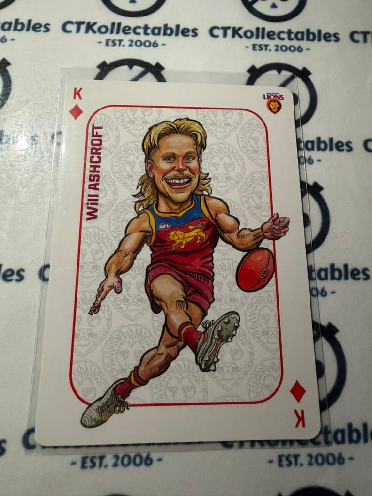 2026 Teamcoach AFL Wildcard Playing Cards Will Ashcroft Lions