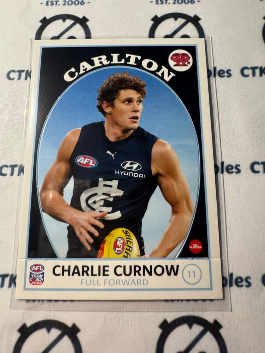2025 AFL Teamcoach Charlie Curnow Scanlens die cut #11 Blues