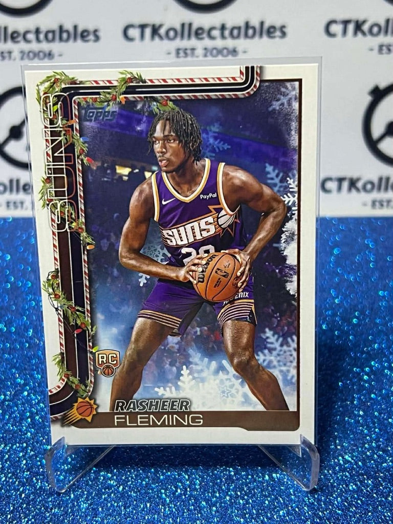 2025-26 Topps Holiday NBA #H191 Rasheer Fleming Phoenix Suns RC
