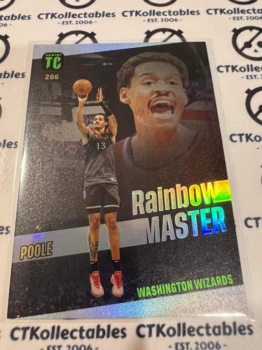 2023-24 Panini Top Class Jordan Poole Rainbow Master #206 Wizards