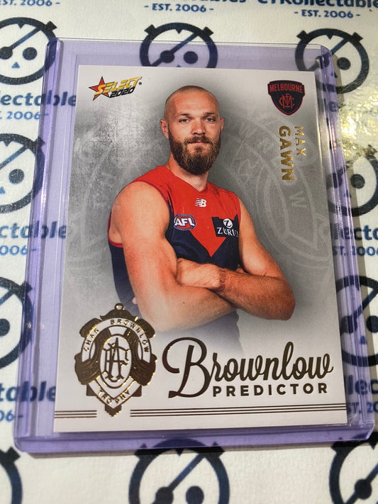 2023 AFL Footy Stars AFL Gold Brownlow Max Gawn #112/260 Demons