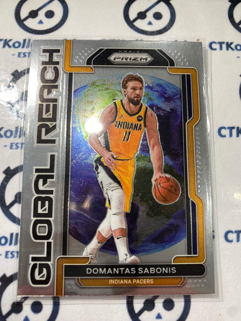 2021-22 NBA Prizm Domantas Sabonis Global Reach #10 Pacers