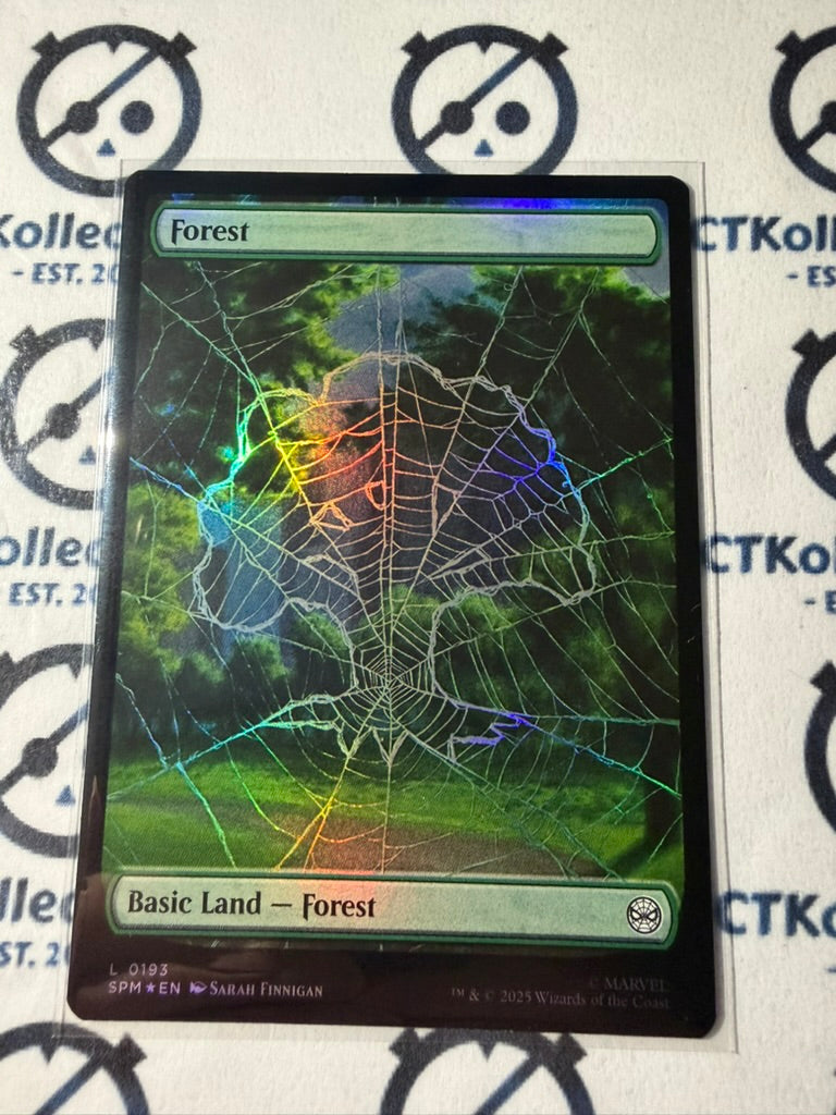 Forest 0193- Foil - Marvel's Spider-Man - MTG Magic The Gathering TCG