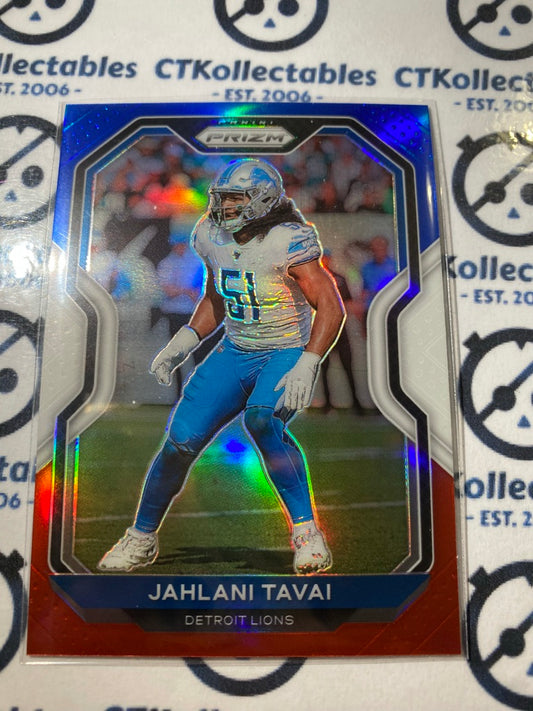 2020 NFL Prizm Jahlani Tavai Red White & Blue Prizm #203 Lions