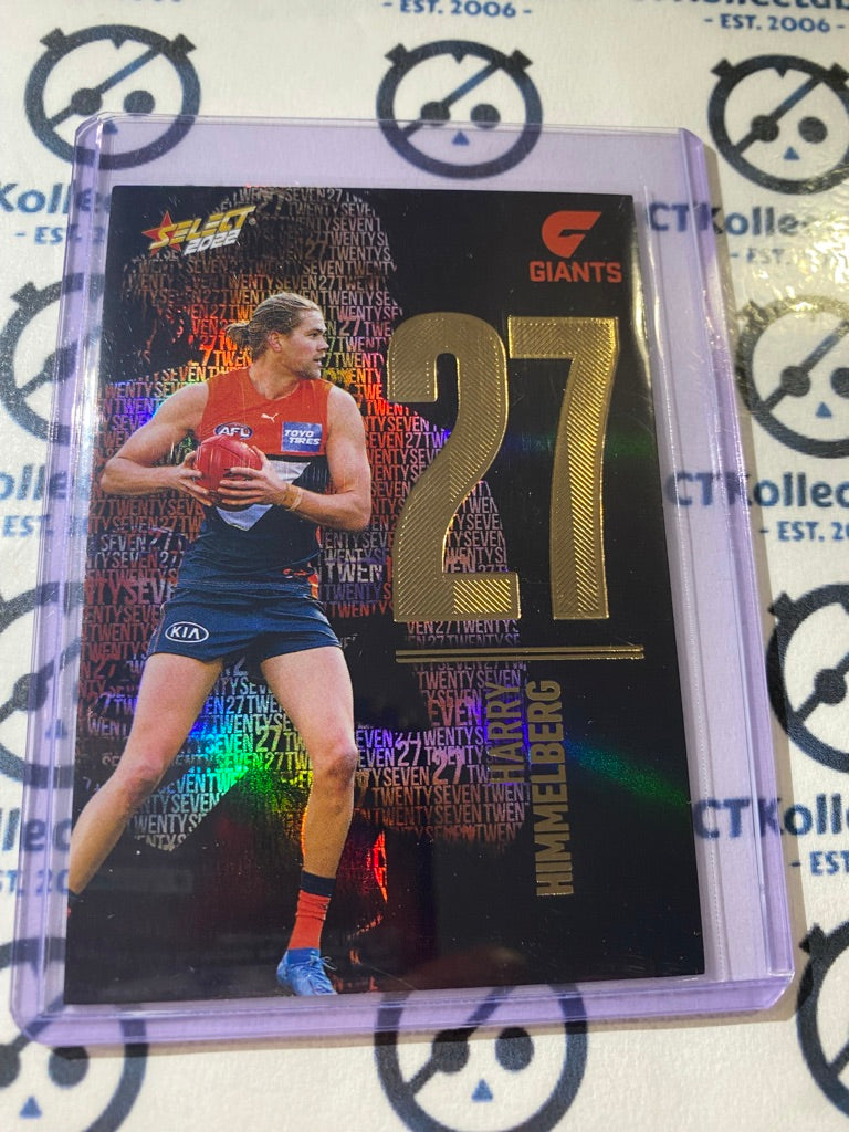 2022 AFL Footy Stars Harry Himmelberg Numbers Midnight #097/130 GWS