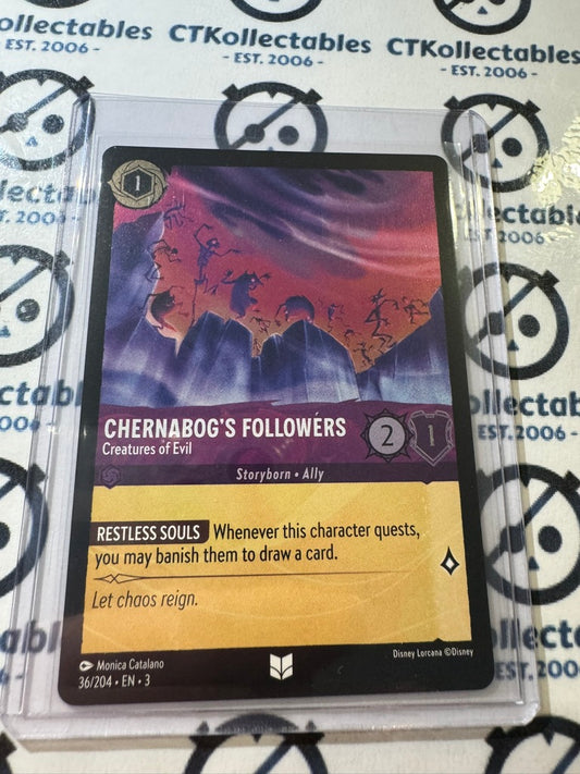 2024 Disney Lorcana Cold-Foil #36/204 Chernabog's Followers – Into The Inklands