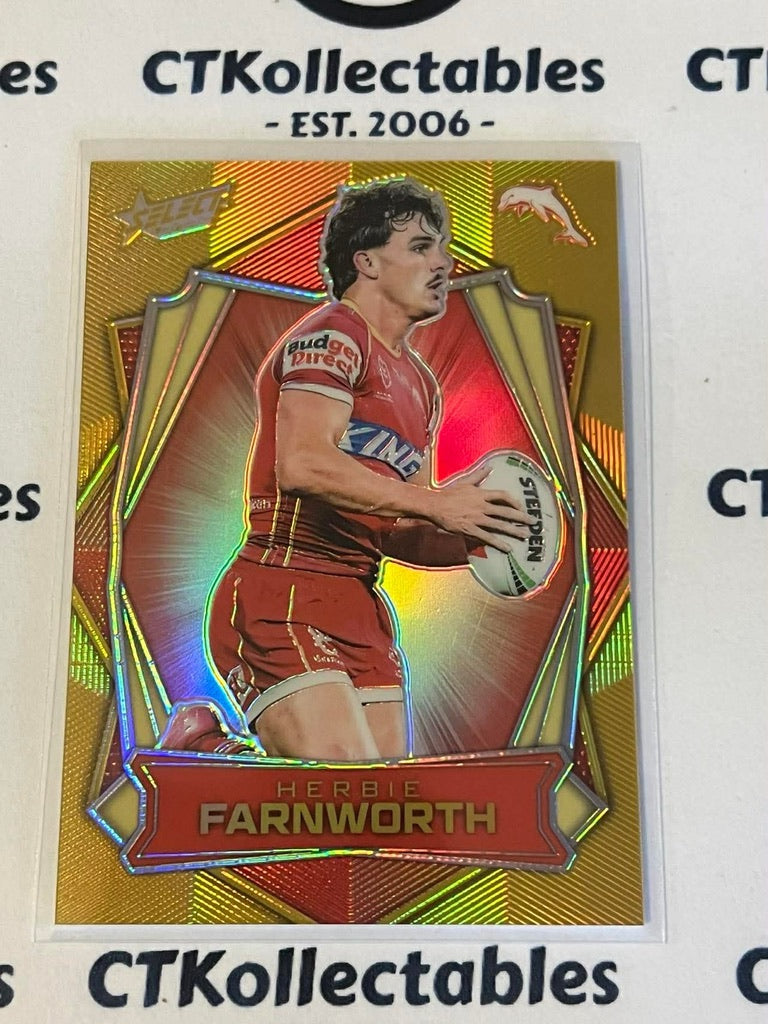 2026 Select NRL League Heroes Luminous Base #L50 Herbie Farnworth Dolphins